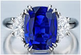 蒂芙尼7.8克拉蓝宝石戒指 拍出百万天价